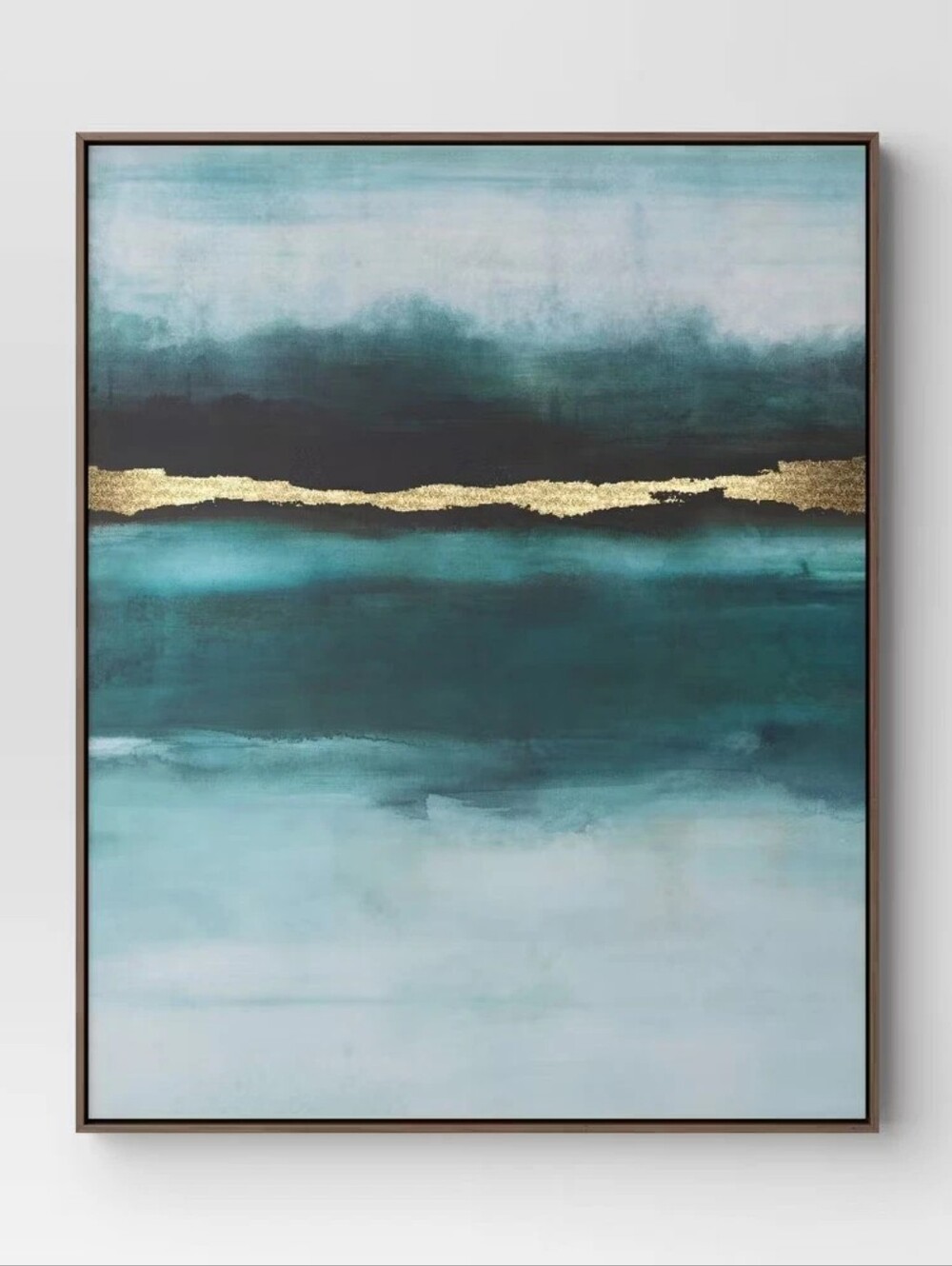 24"x30" Jewel Tone Abstract Canvas Framed Art - Threshold